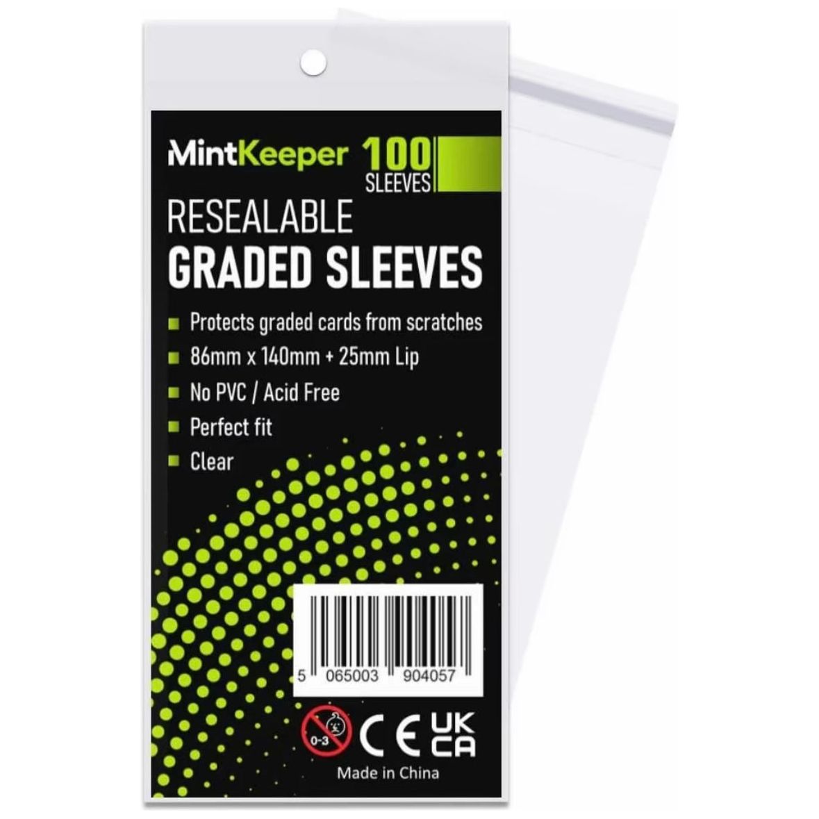 MintKeeper Resealable Graded Sleeves (Pack of 100)