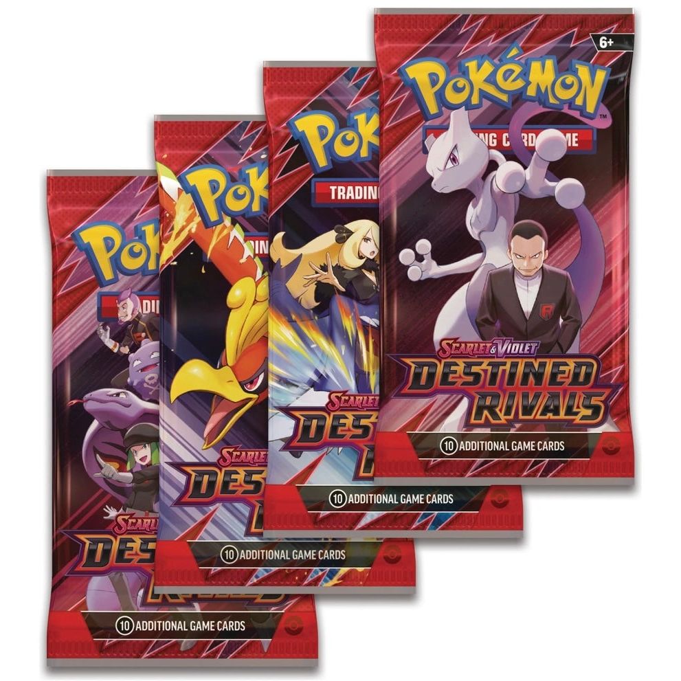 Pokémon Destined Rivals English Booster Pack - All 4 artworks