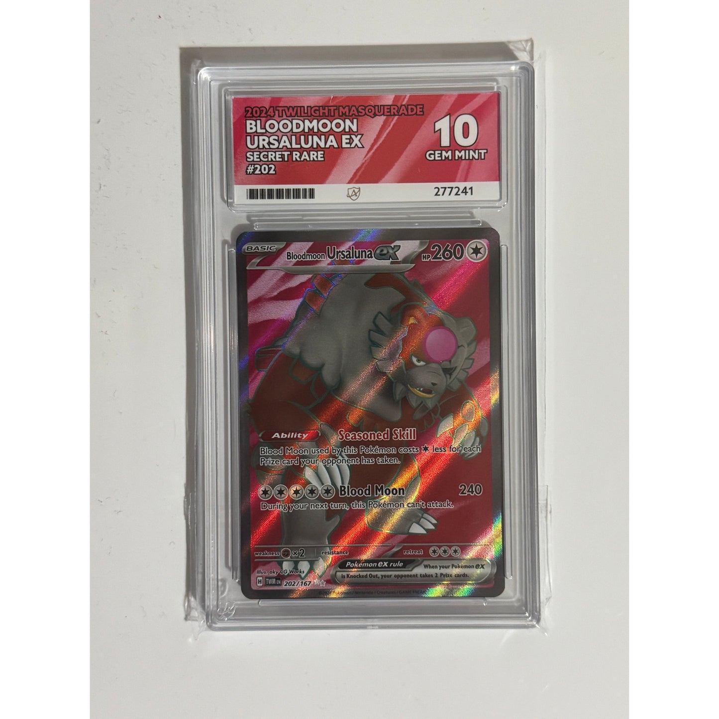 Graded Pokémon Card Slabs - Graded by Ace Grading