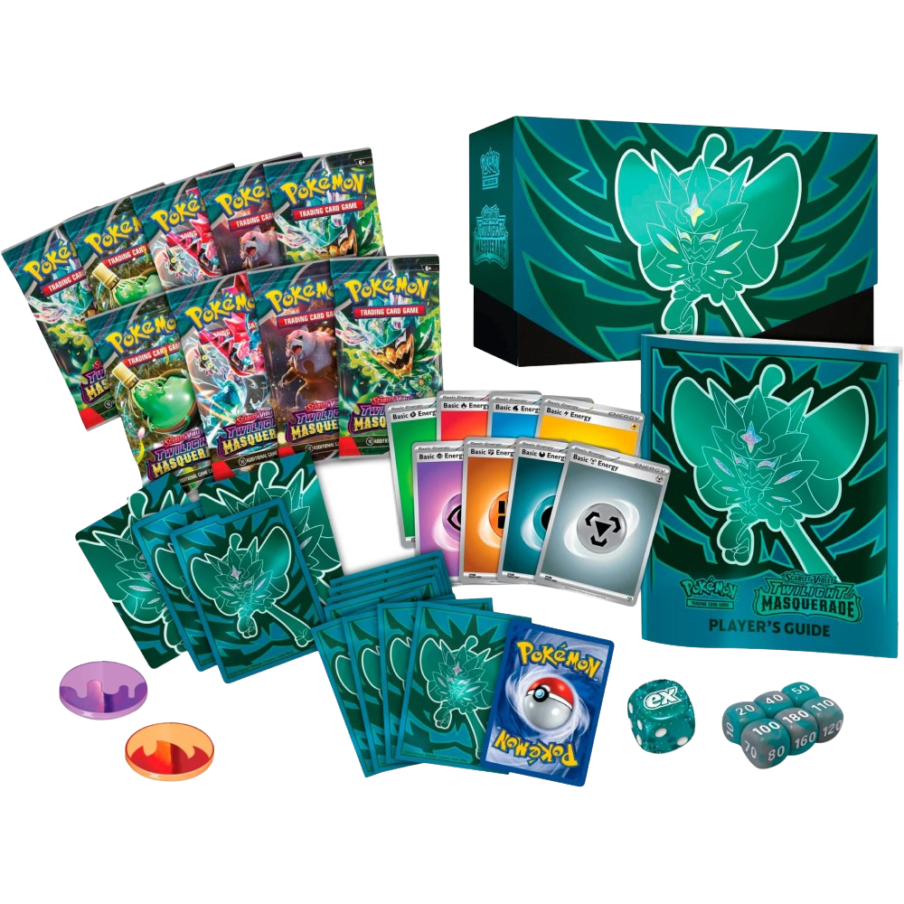 Pokémon Twilight Masquerade Elite Trainer Box contents